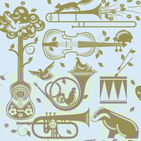 Image 2 of Pet Sounds Wallpaper - Powder Blue