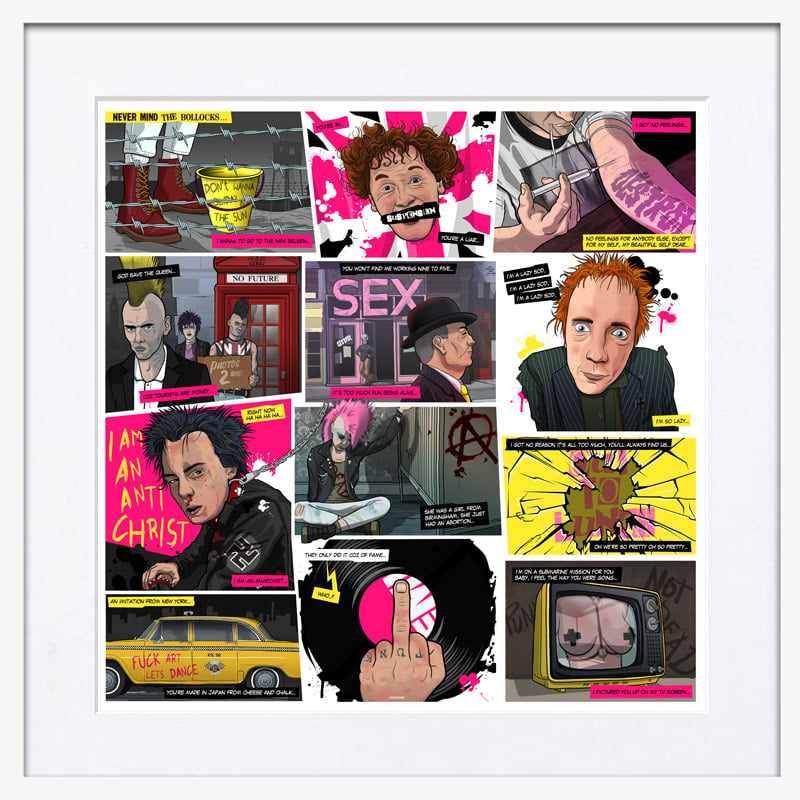 Never Mind The Bollocks Giclee Canvas Album Cover Picture Art Sex Pistols 