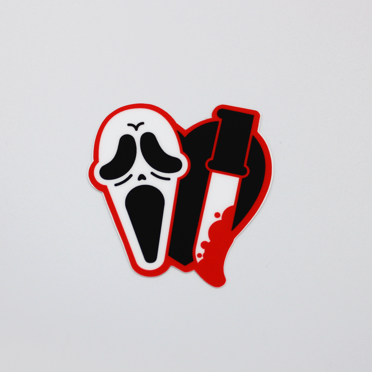 Heart Ghostface Sticker