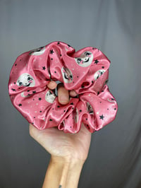 Image 1 of Luna Loves Stars Above on Pink Scrunchie 