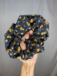 Image 1 of Candy Corn & Stars Scrunchie