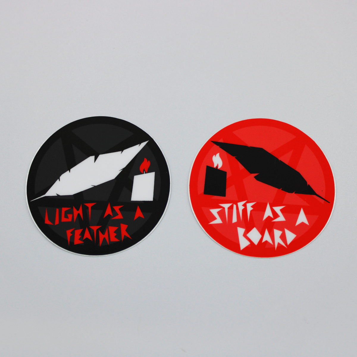 Light As A Feather, Stiff As A Board Sticker Set