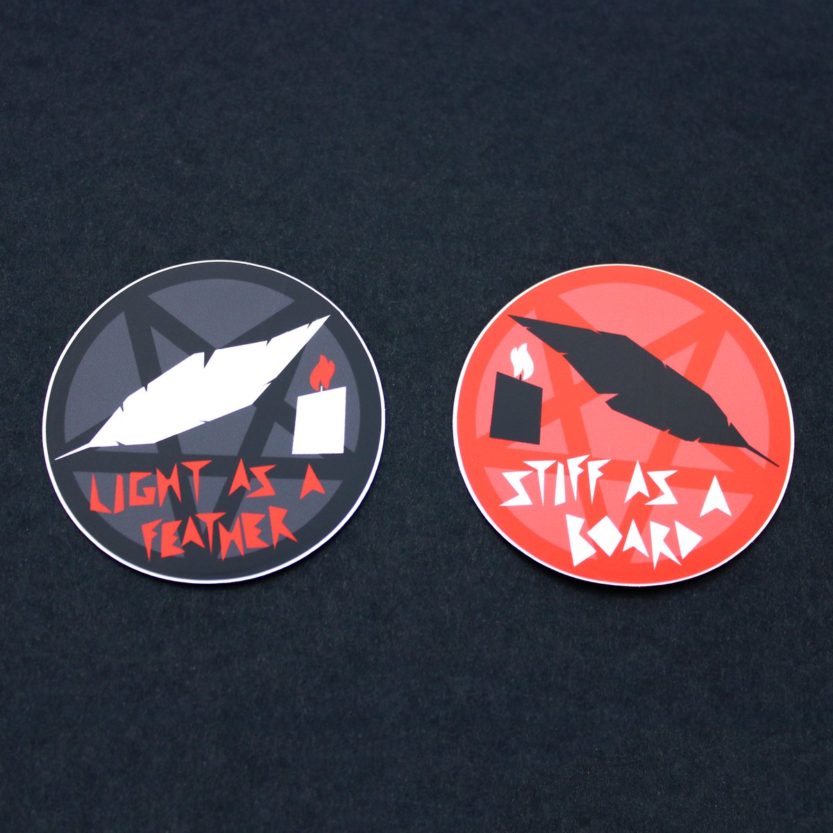 Light As A Feather, Stiff As A Board Sticker Set