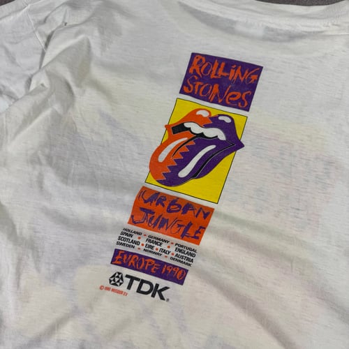 Image of 1990 Rolling Stones Urban Jungle Tour T-shirt, Size Medium