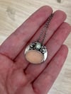 Pink Blossom Stirling Silver and Gemstone Necklace