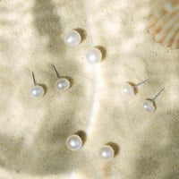 Image 1 of Freshwater Pearl Stud Earrings