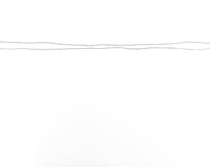 Minimal Distance with two lines - fineliner on canvas panel, 40x50 cm