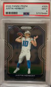 Justin Herbert Prizm PSA 9