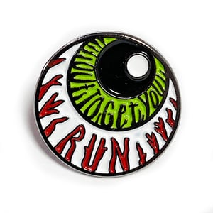 Enamelled Skullhand + Eyeball Pin Badge Set