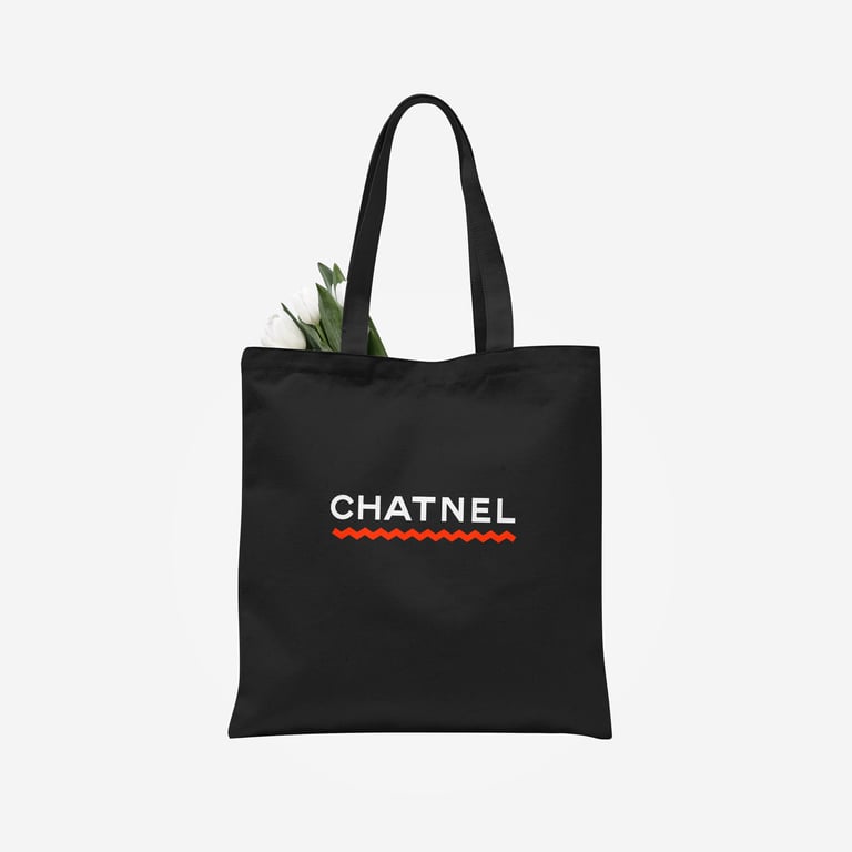 Chatnel - Black tote bag