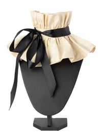 CREAM COLLAR WITH  DOUBLE FRILL & TIE