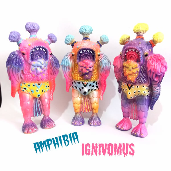 Image of The Amphibia Ignivomus Resin Art Toy 