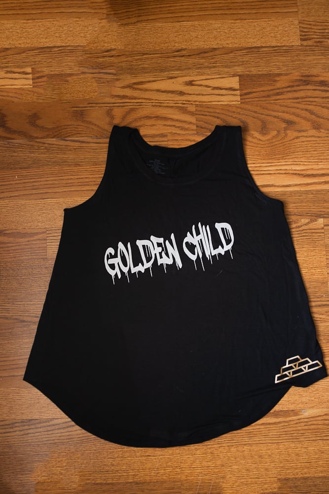 Ladies Tank Tops - BLACK & GOLD SPORTS