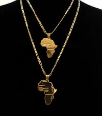 Image 1 of AFRICA MAP NECKLACE 