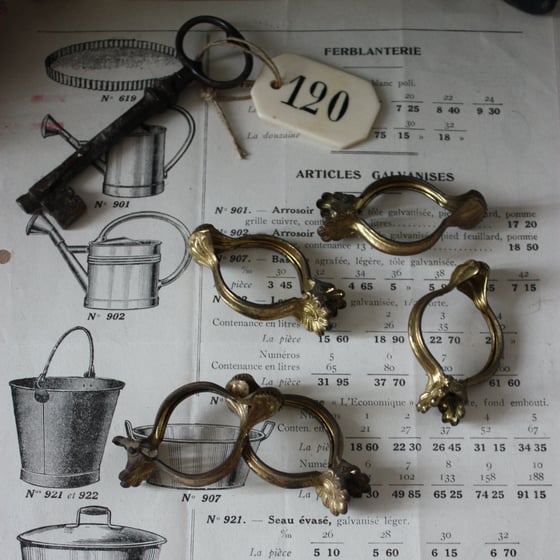 Image of Lot de 5 grandes pinces à rideaux.