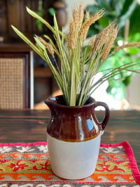 Image 3 of Vintage ceramic pitcher brown