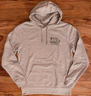 Image of Hoodie - carp trio - heather grey 