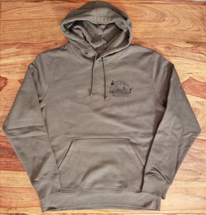 Image of Hoodie - carp trio - khaki green