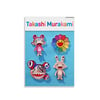 Takashi Murakami inspired magnet set (small)