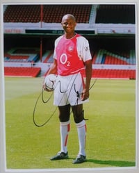Arsenal Legend Patrick Vieira signed 10x8