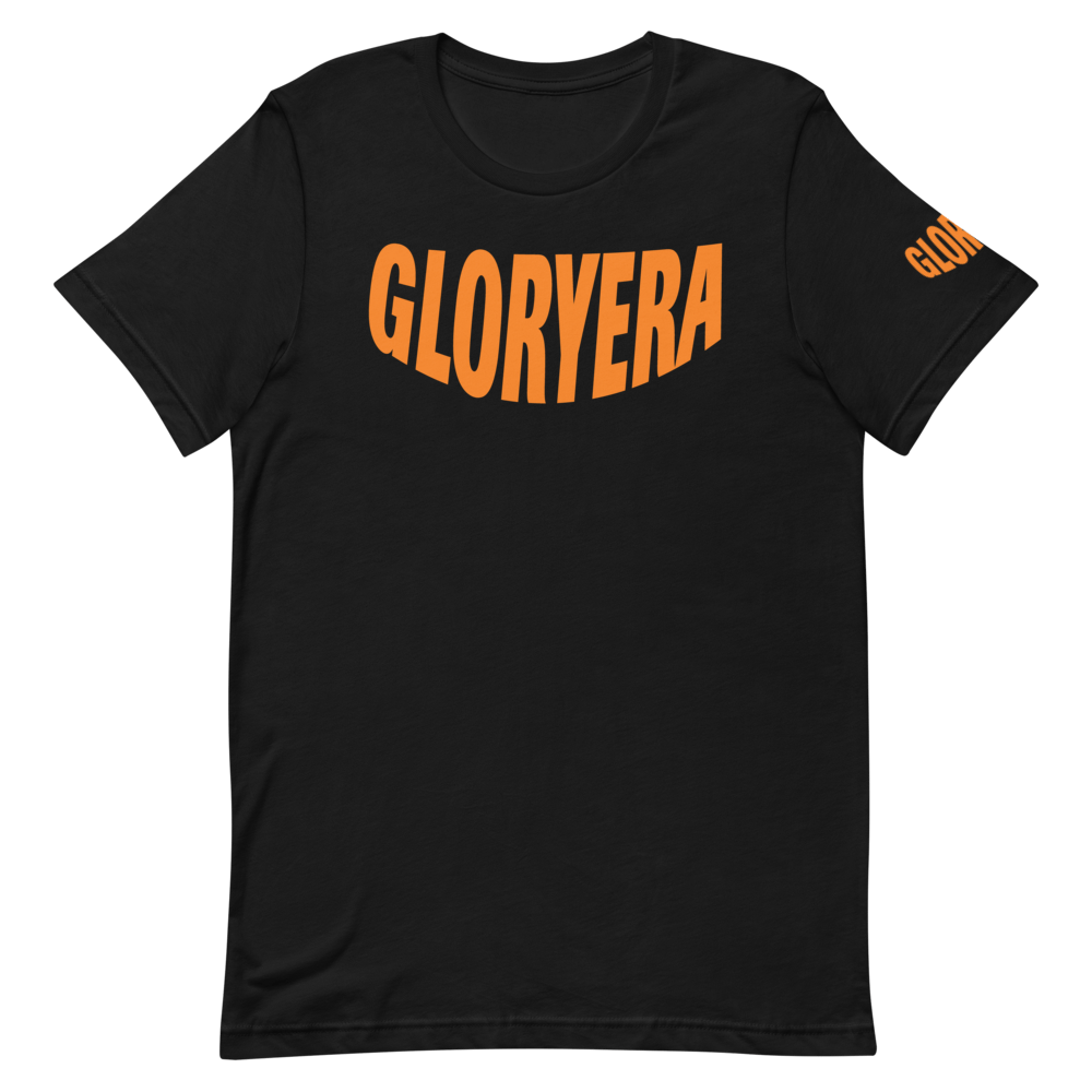 Image of GLORYERA® CREW TEE (BLACK/VALID ORANGE)