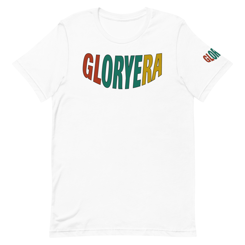 Image of GLORYERA® CREW TEE (DARK RED/OCEAN GREEN/MUSTARD)