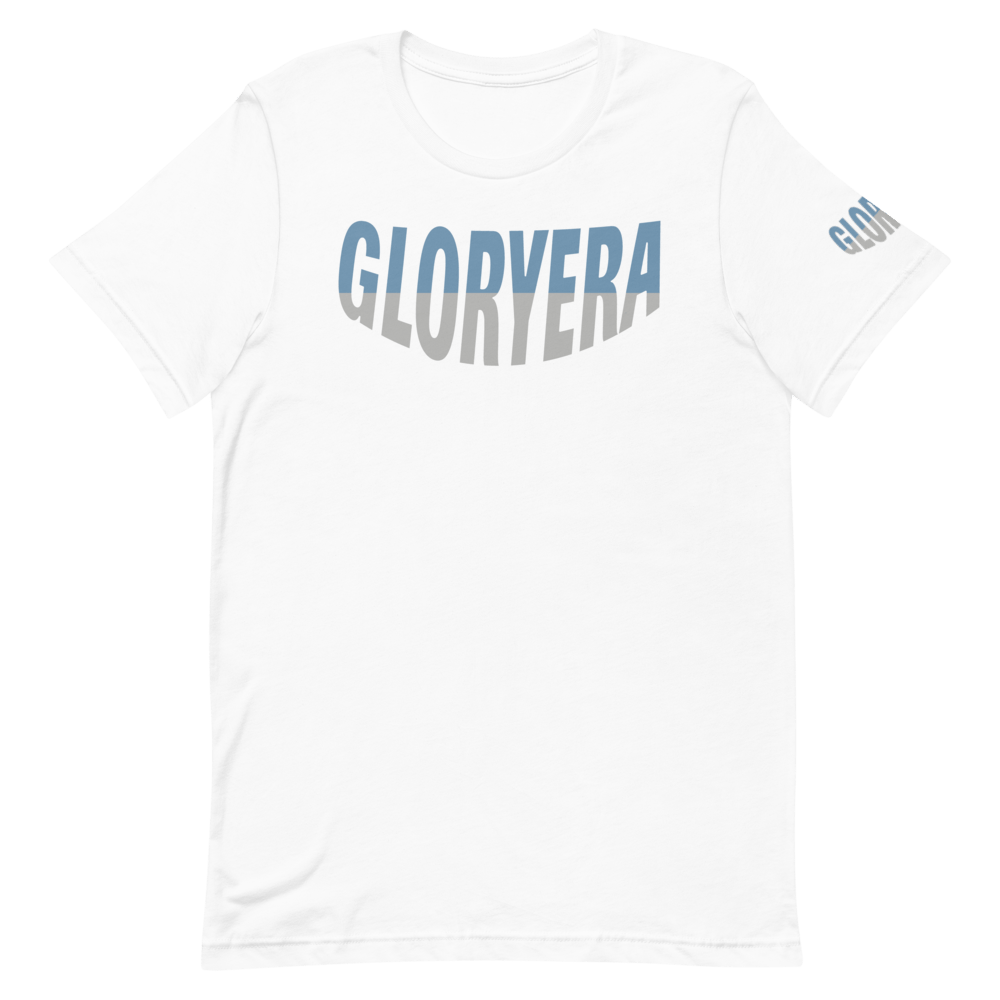 Image of GLORYERA® CREW TEE (WHITE/LIGHT BLUE/LIGHT GRAY)