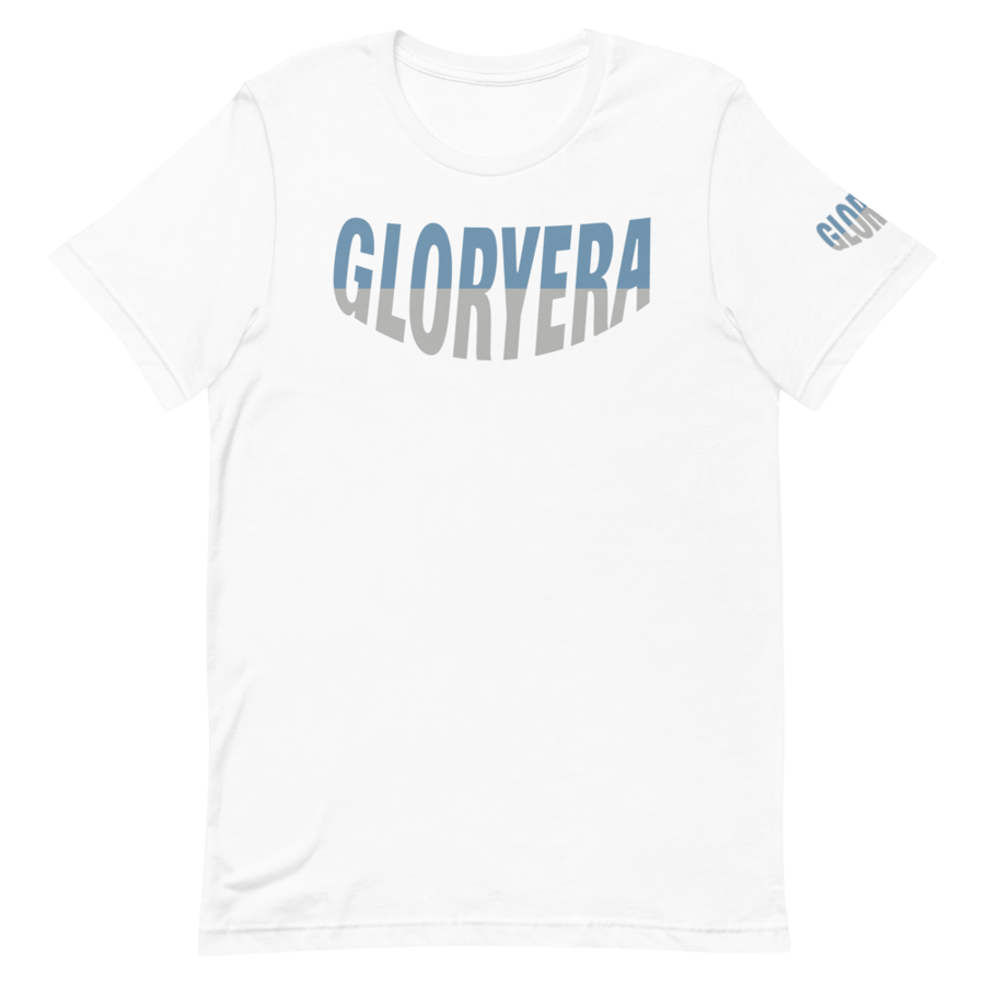 Image of GLORYERA® CREW TEE (WHITE/LIGHT BLUE/LIGHT GRAY)
