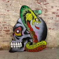 SKULL AND SNAKE SIGNWRITERS BOARD (LOCAL PICKUP ONLY)