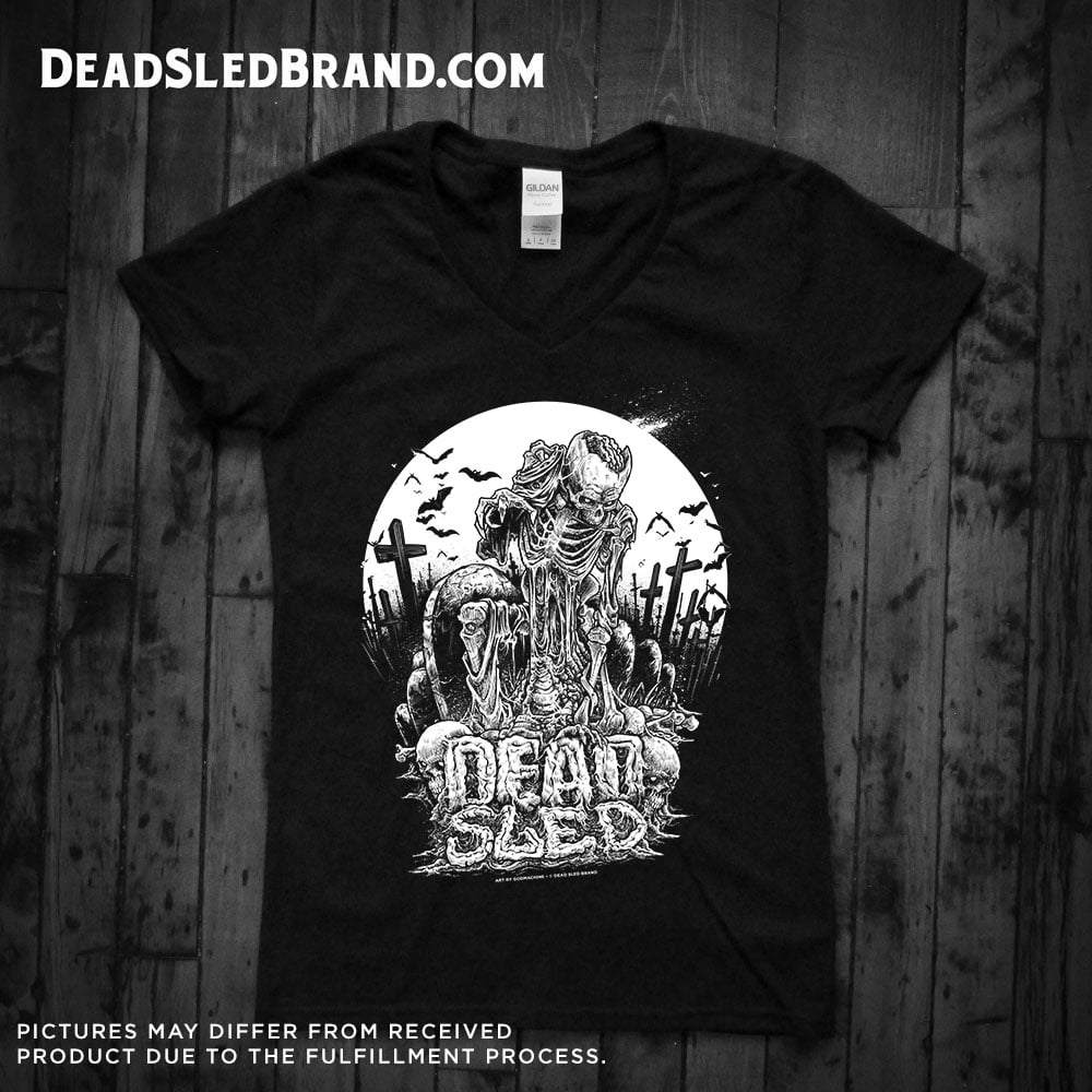 Dead Sled x GODMACHINE Graves & Gore Unisex VNeck deadsledbrand