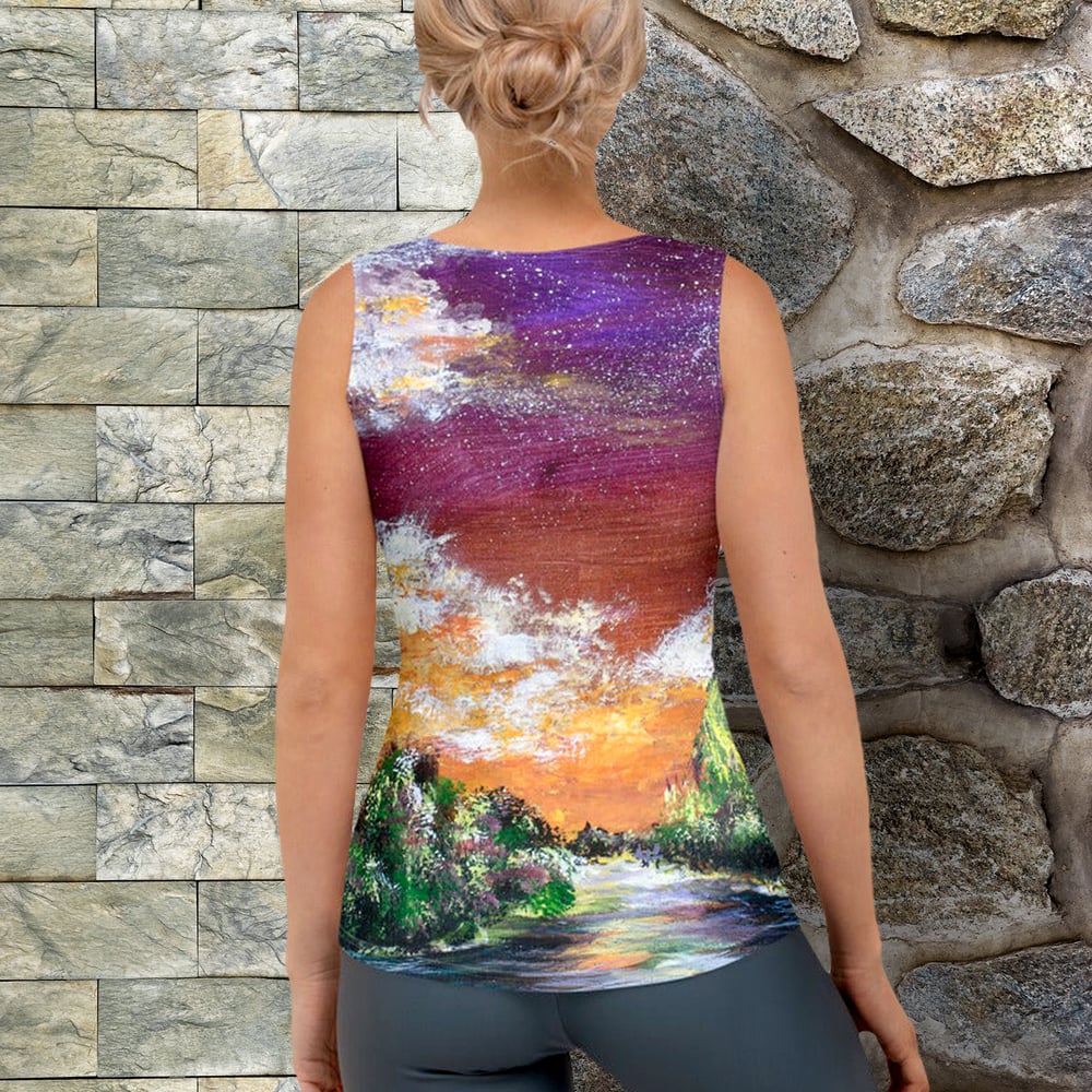Image of Ladies Tank - "The Time Is Always Right Out Here"