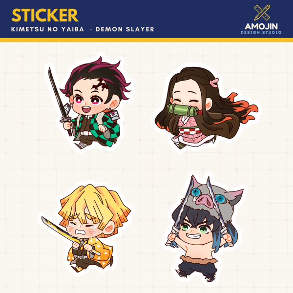 Image of STICKER: Kimetsu No Yaiba Demon Slayer