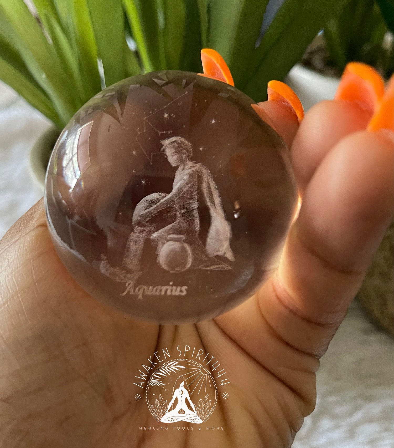 Image of Aquarius Glass Sphere