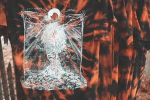 Image of LIMITED EDITION ‘EYE IN THE SKY’ BLEACH TIE  DYE [hand dyed by band] 