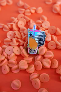 Image 4 of Boba Nailfie  Enamel Pins