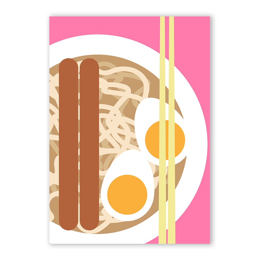 Udon noodles card
