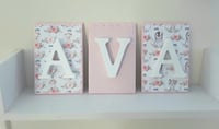 Image 3 of Snow Babies Wood Letters,Girls Nursery,Snow Babies Nursery Decor,Hanging Wood Letters