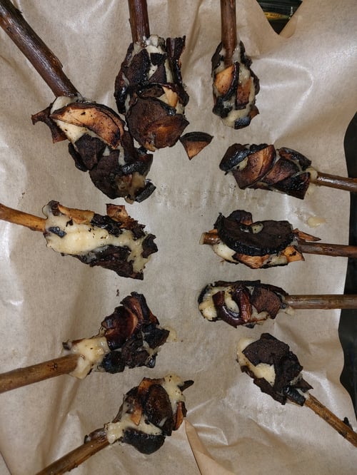 Image of Banana and Apple baked willow branch pieces