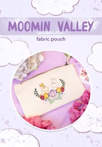 Image 1 of 🟢 STOCK 🟢 MOOMIN petite trousse en tissu 🌲Moomin Valley ☁️