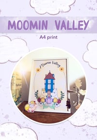 Image 1 of 🟢 STOCK 🟢  Illustration ☁️ MOOMIN ☁️  format A4 - collec Moomin Valley 