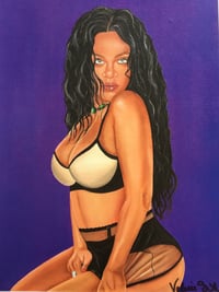 Rihanna Paper Art Print 