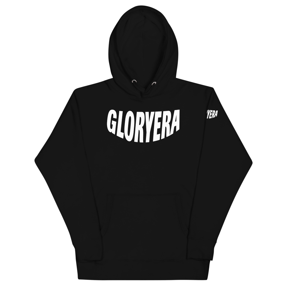 Image of GLORYERA® CREW HOODIE (BLACK/WHITE)