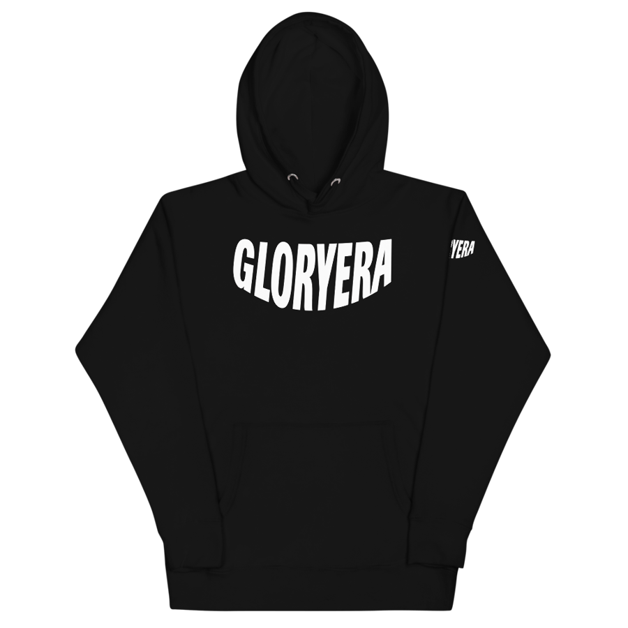 Image of GLORYERA® CREW HOODIE (BLACK/WHITE)