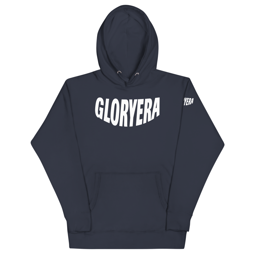 Image of GLORYERA® CREW HOODIE (NAVY/WHITE)