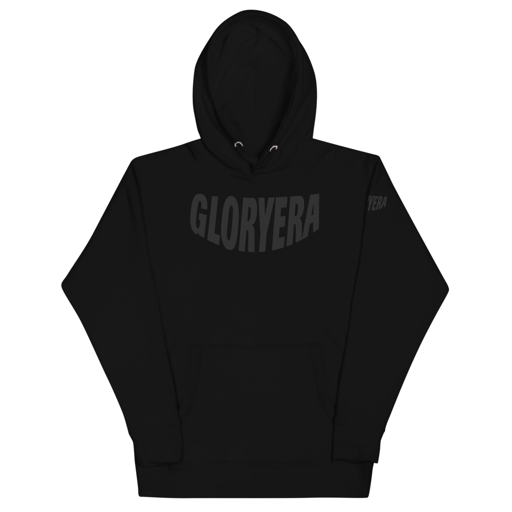 Image of GLORYERA® CREW HOODIE (BLACK/GRAY)