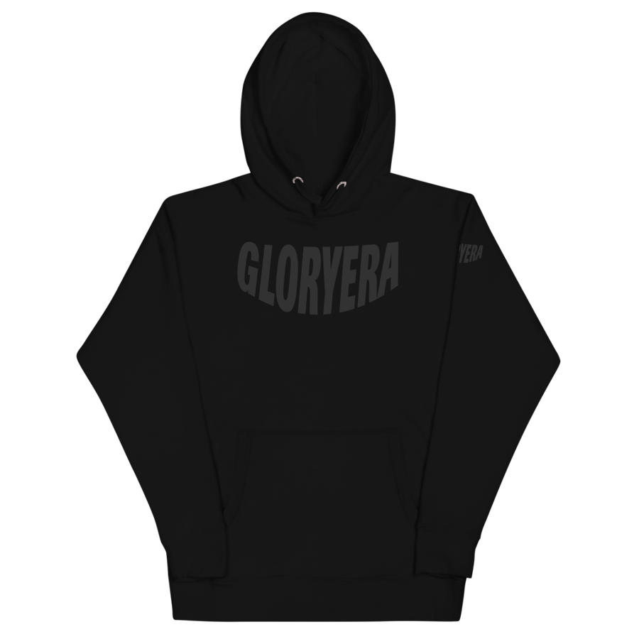 Image of GLORYERA® CREW HOODIE (BLACK/GRAY)