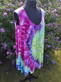 Image 1 of Sleeveless Flared Swing Long Vest  size 18/20