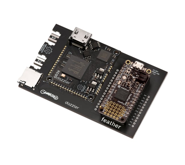 Gameduino 3X Dazzler for Feather