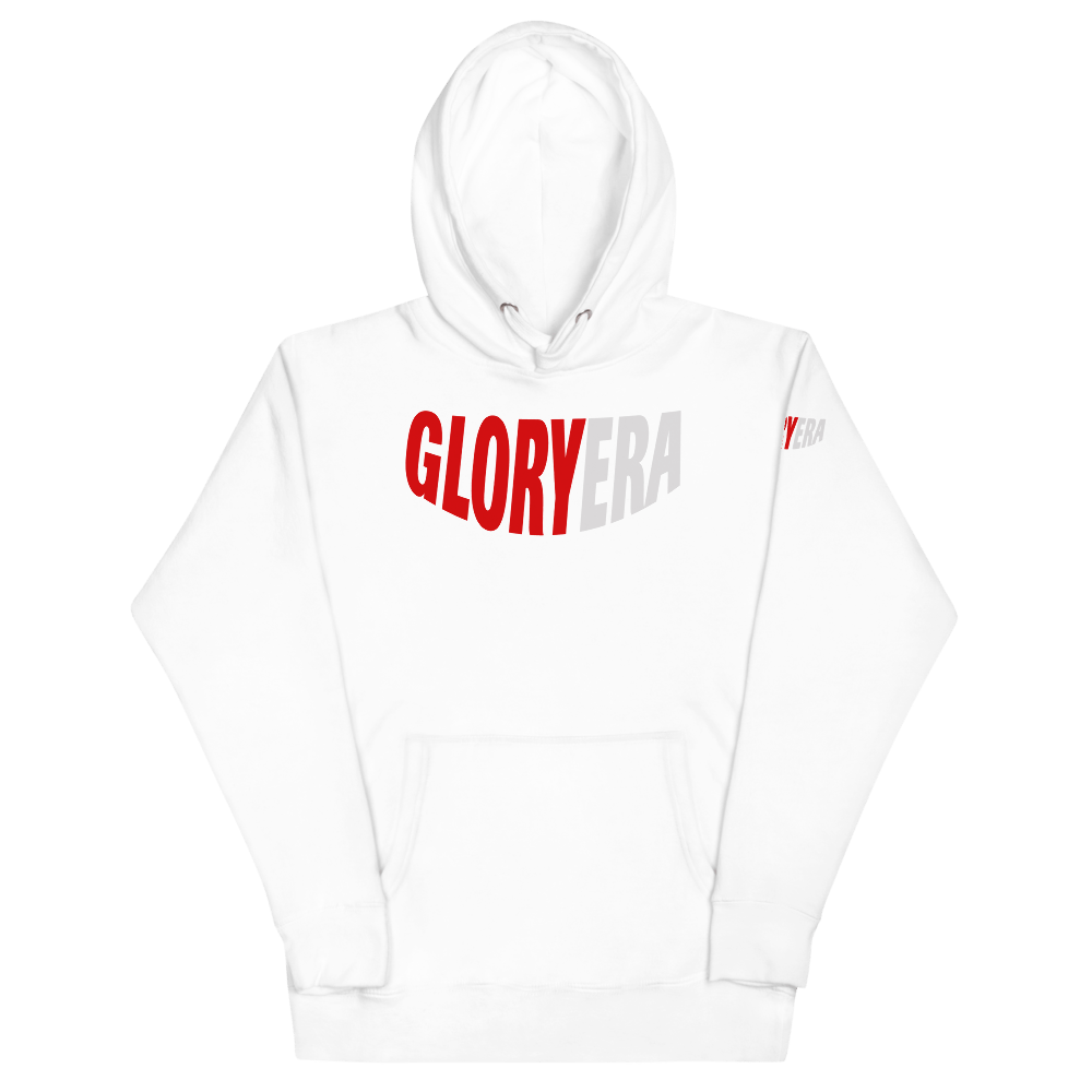 Image of GLORYERA® CREW HOODIE (UNIVERSITY RED/ VAST GRAY)