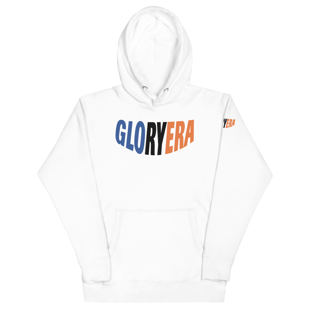 Image of GLORYERA® CREW HOODIE (BLUE/BLACK/ORANGE)
